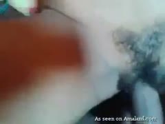 A hesitant and captivating Desi hottie is drilled in a home POV film.